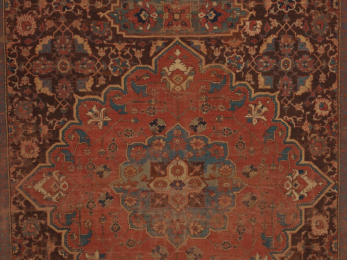 Carpet, Wool (warp, weft and pile); asymmetrically knotted pile