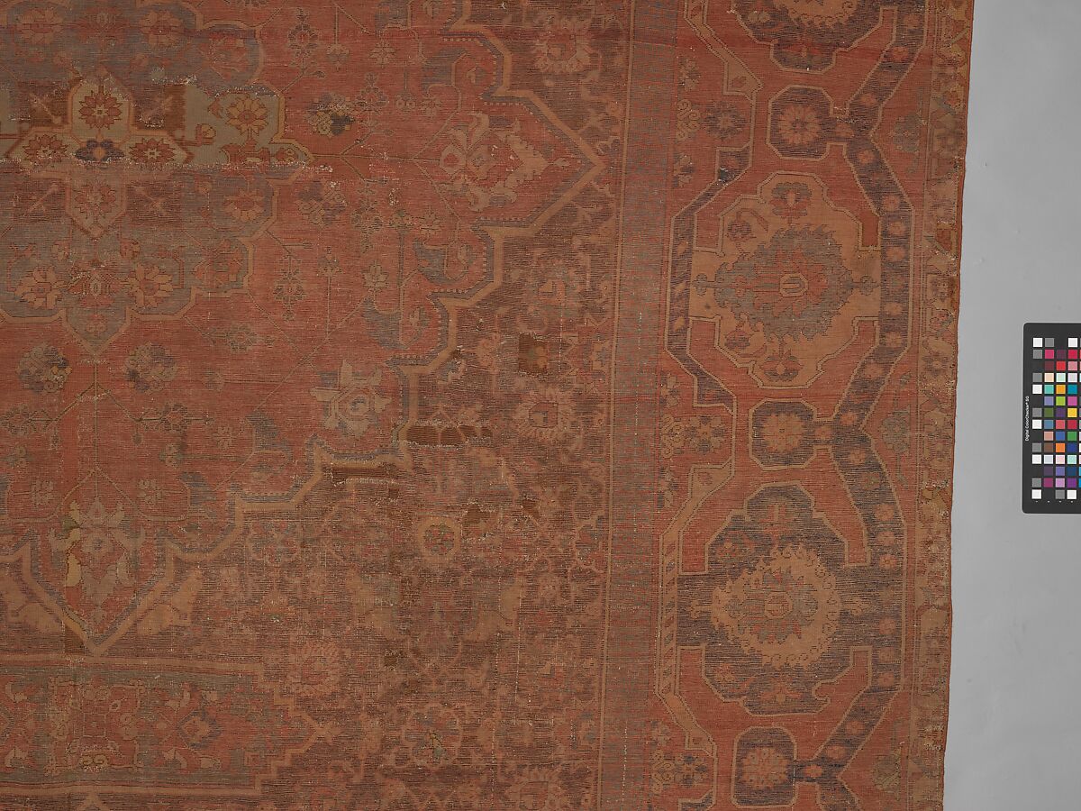 Carpet, Wool (warp, weft and pile); asymmetrically knotted pile