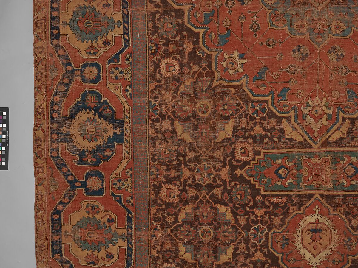 Carpet, Wool (warp, weft and pile); asymmetrically knotted pile