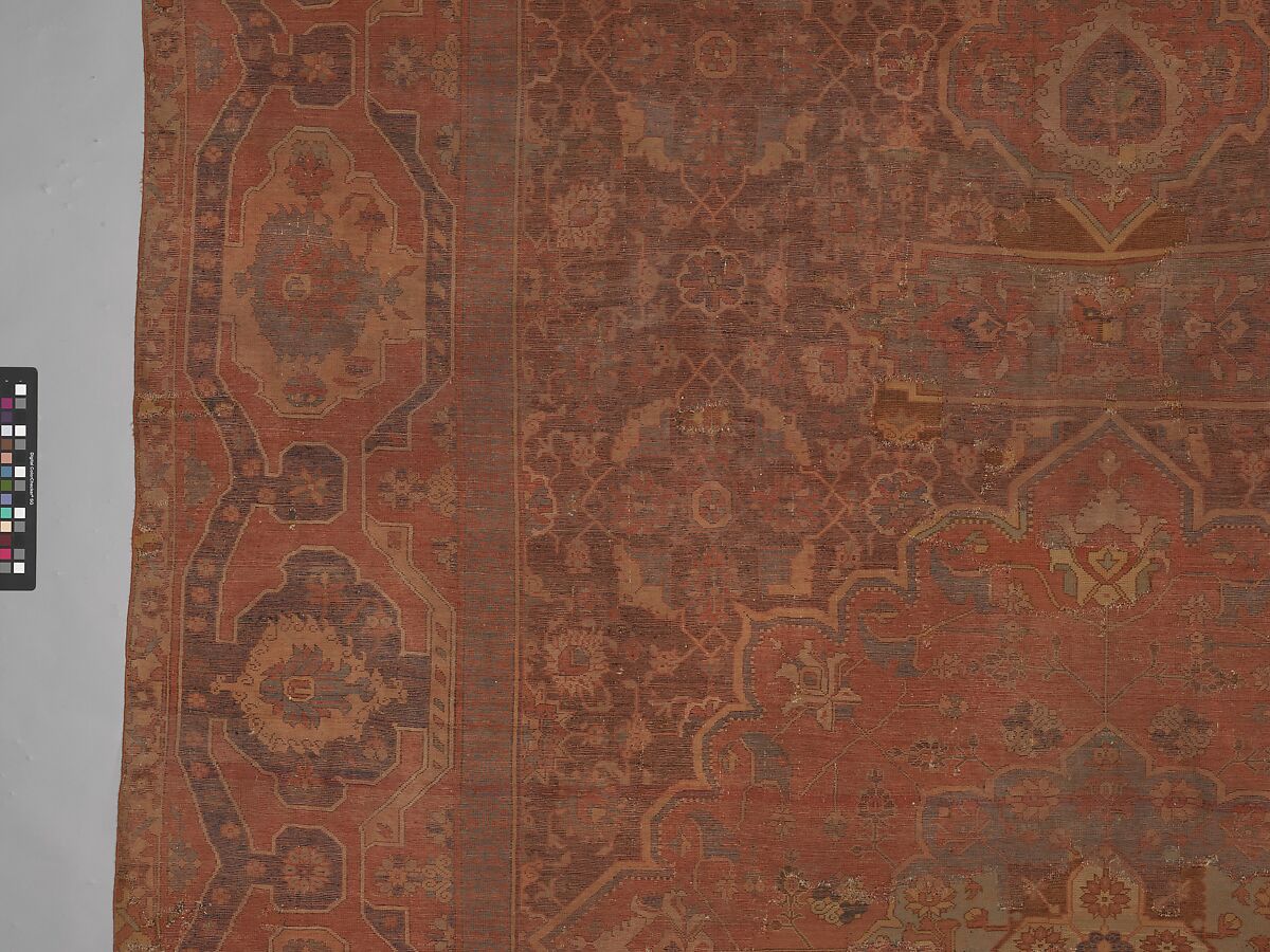 Carpet, Wool (warp, weft and pile); asymmetrically knotted pile