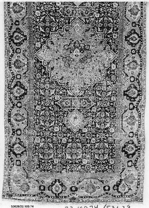 Carpet, Wool (warp, weft and pile); asymmetrically knotted pile