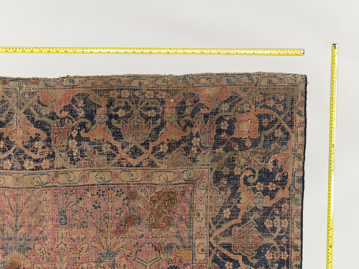 Shrub Carpet, Cotton (warp), wool (weft and pile); asymmetrically knotted pile