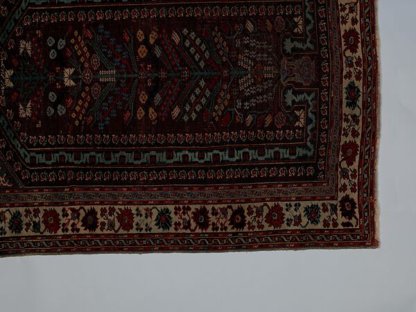Demirci Prayer Rug, Wool (warp, weft and pile); symmetrically knotted pile