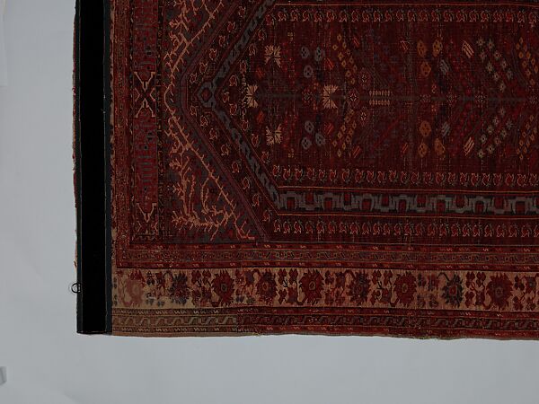 Demirci Prayer Rug, Wool (warp, weft and pile); symmetrically knotted pile