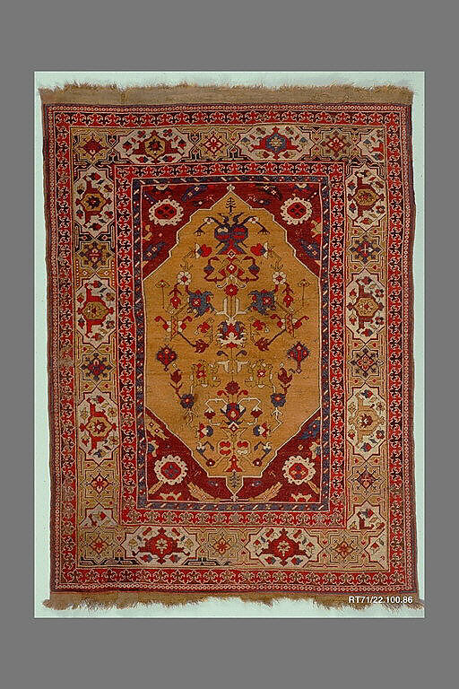 Carpet, Wool (warp, weft and pile); symmetrically knotted pile