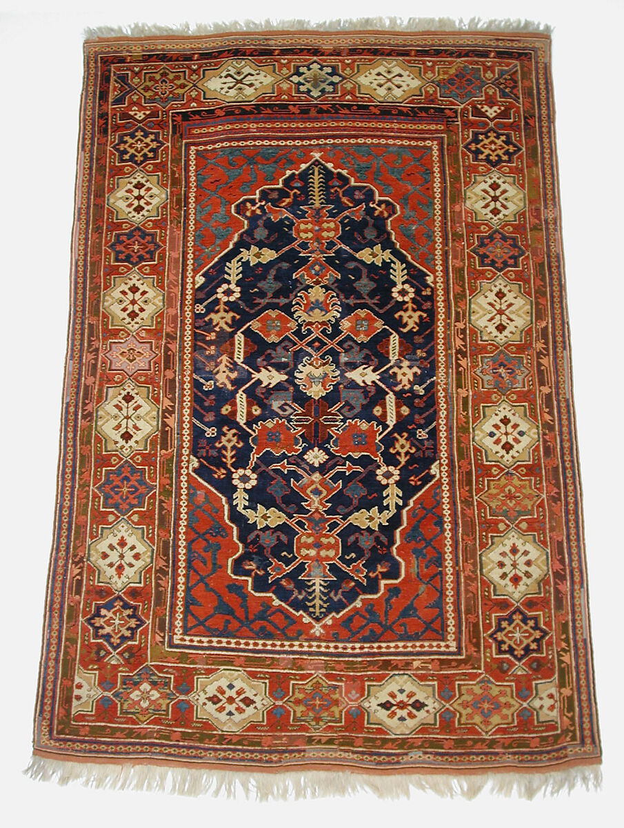 'Transylvanian' Carpet, Wool (warp, weft and pile); symmetrically knotted pile 