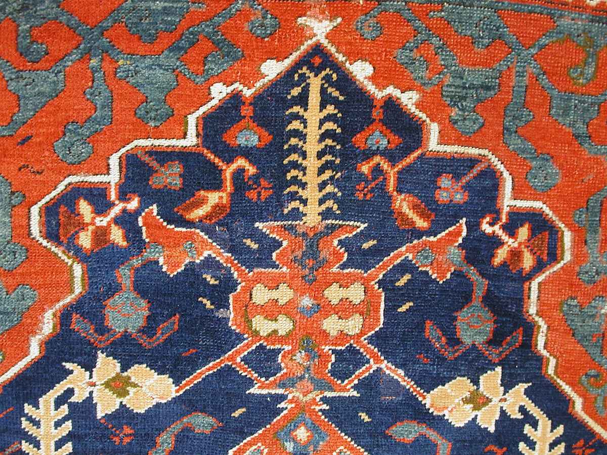 'Transylvanian' Carpet, Wool (warp, weft and pile); symmetrically knotted pile