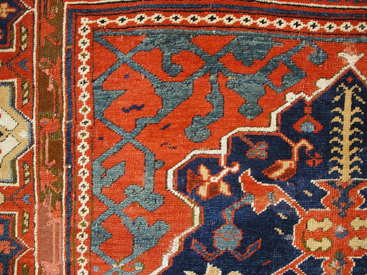 'Transylvanian' Carpet, Wool (warp, weft and pile); symmetrically knotted pile