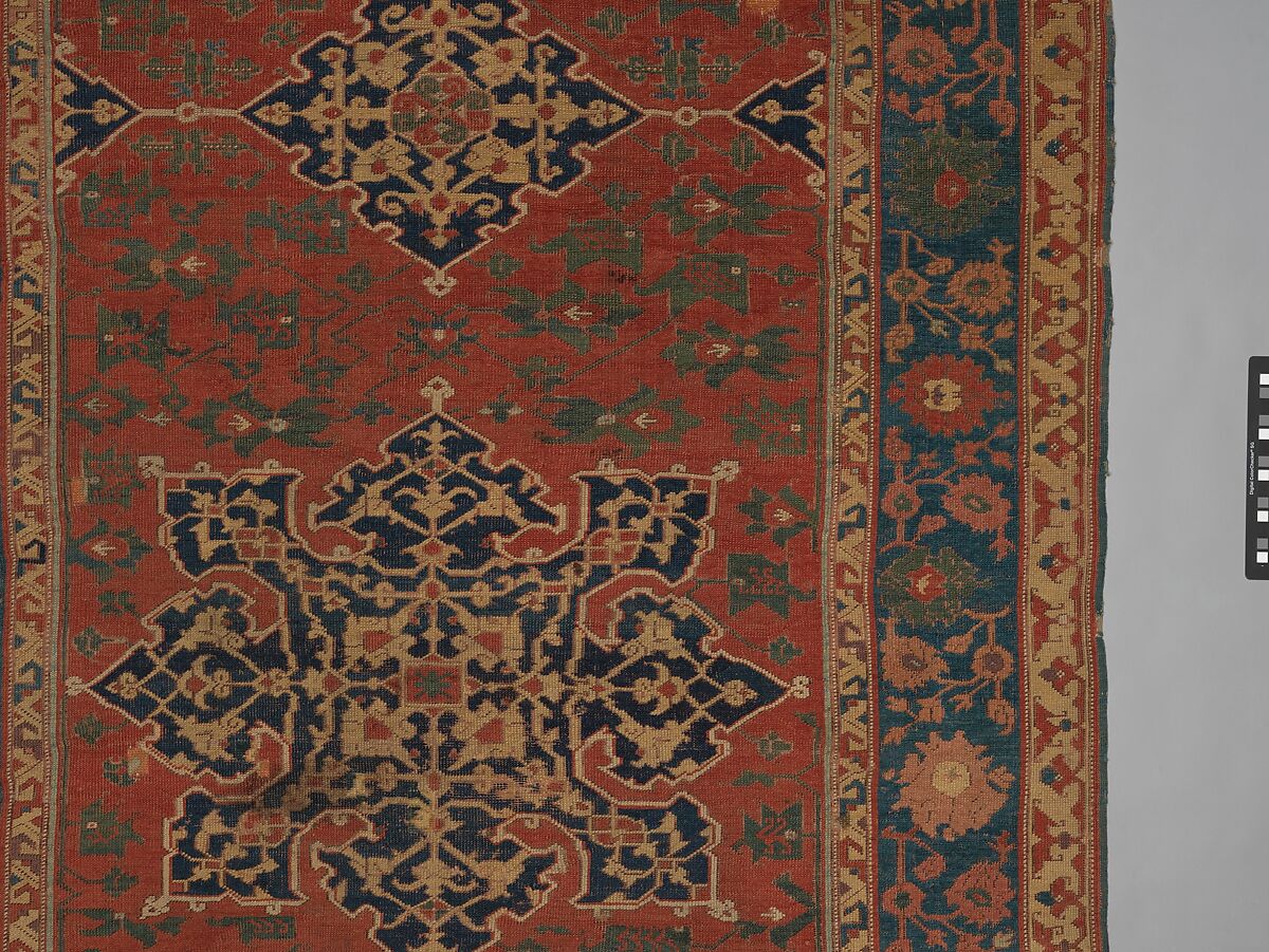 "Star Ushak" Carpet, Wool (warp, weft and pile); symmetrically knotted pile