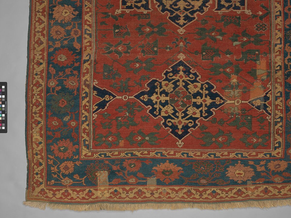 "Star Ushak" Carpet, Wool (warp, weft and pile); symmetrically knotted pile