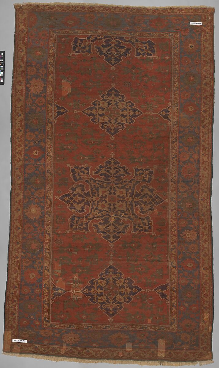 "Star Ushak" Carpet, Wool (warp, weft and pile); symmetrically knotted pile