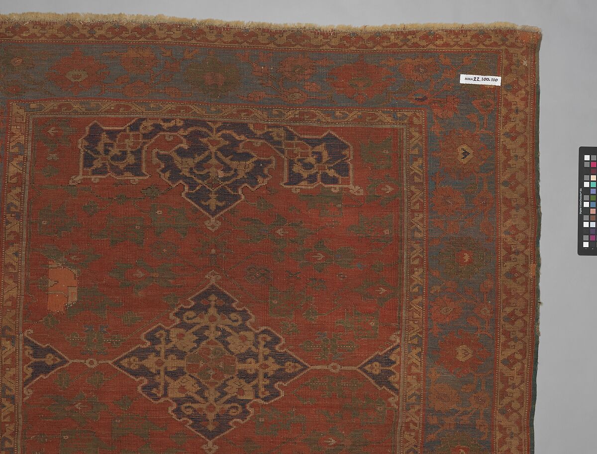 "Star Ushak" Carpet, Wool (warp, weft and pile); symmetrically knotted pile