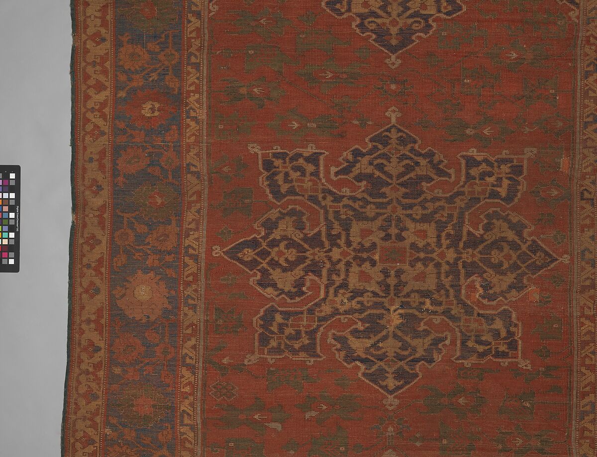 "Star Ushak" Carpet, Wool (warp, weft and pile); symmetrically knotted pile