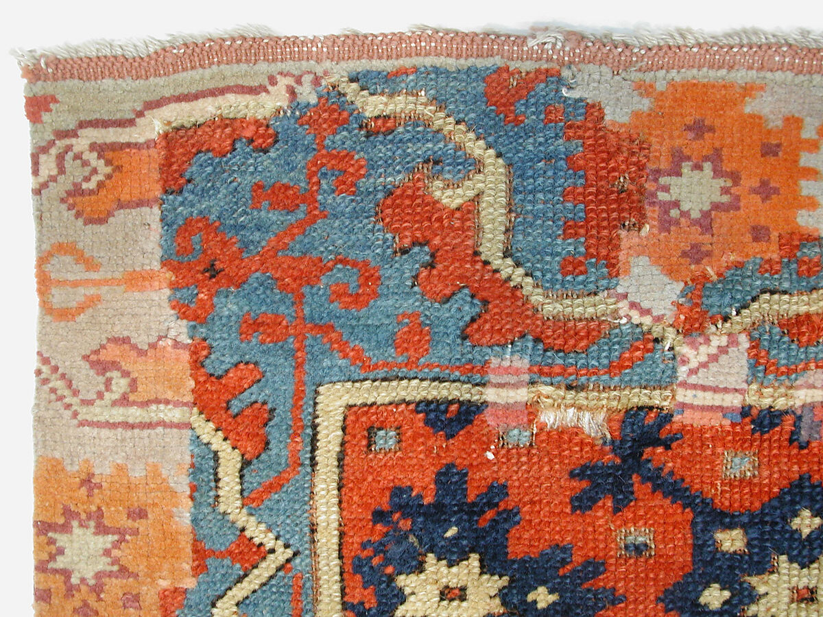 Carpet, Wool (warp, weft and pile); symmetrically knotted pile