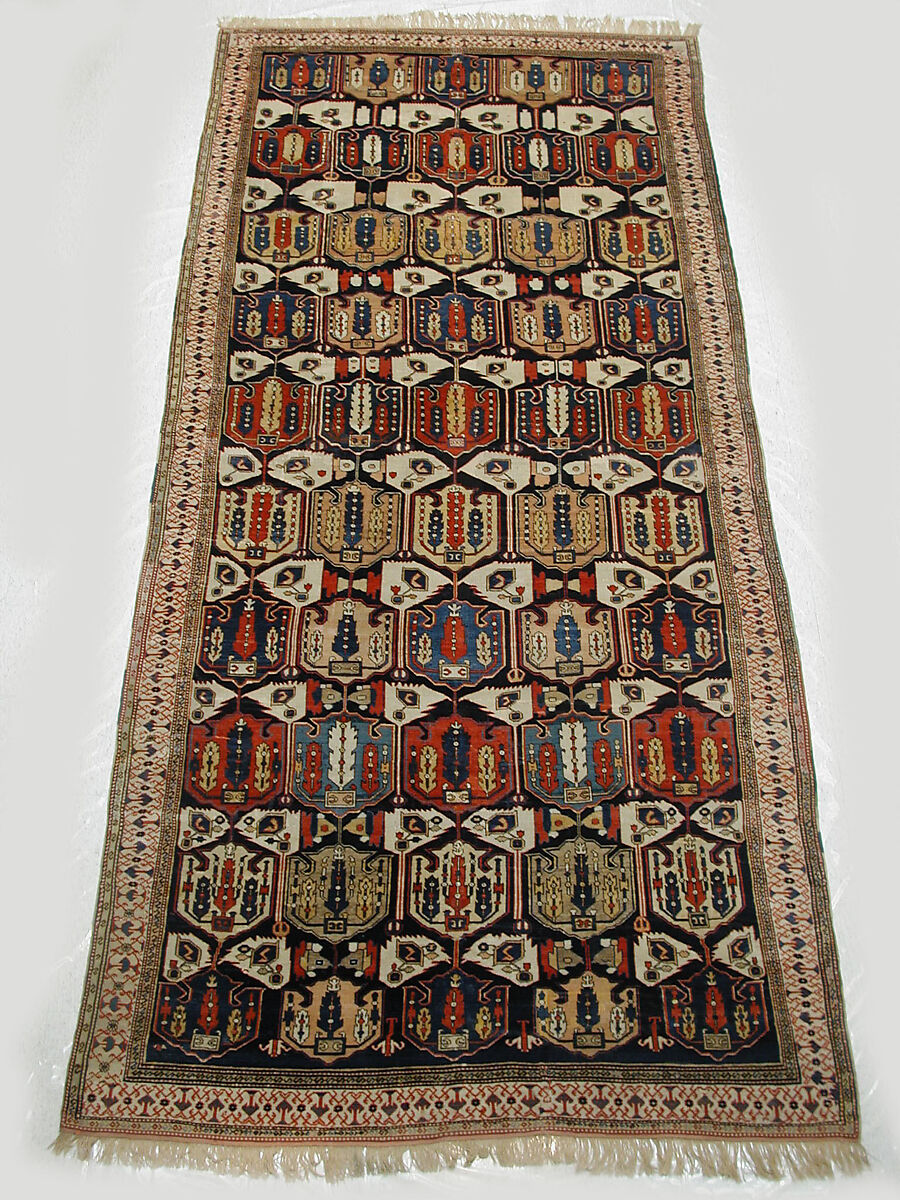 Carpet, Wool (warp, weft, pile); symmetrically knotted pile