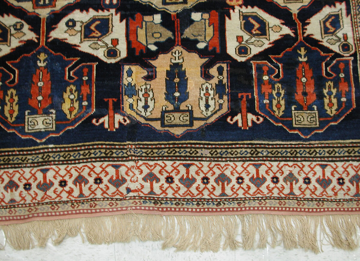 Carpet, Wool (warp, weft, pile); symmetrically knotted pile