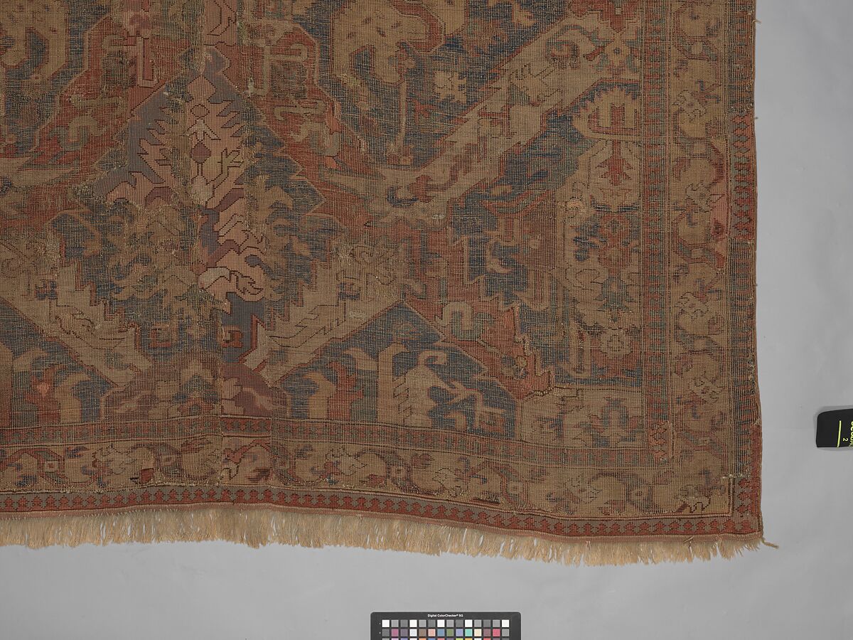 Dragon Carpet, Wool (warp, weft, pile); symmetrically knotted pile