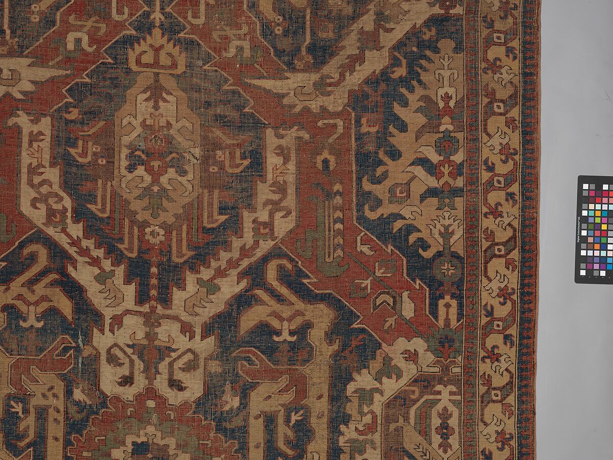 Dragon Carpet, Wool (warp, weft, pile); symmetrically knotted pile