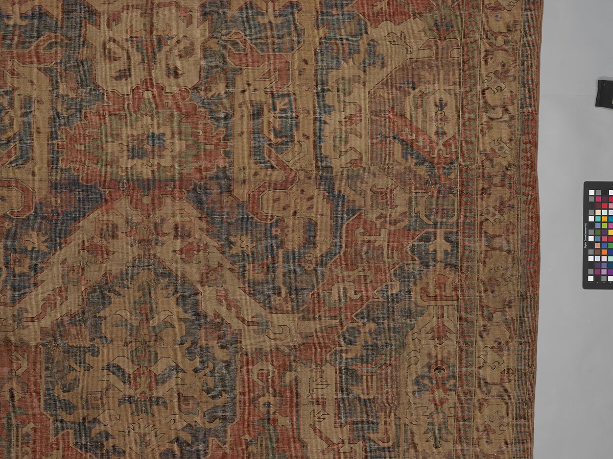 Dragon Carpet, Wool (warp, weft, pile); symmetrically knotted pile