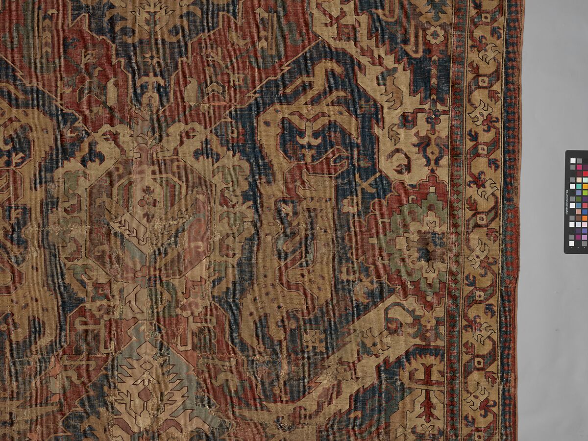 Dragon Carpet, Wool (warp, weft, pile); symmetrically knotted pile