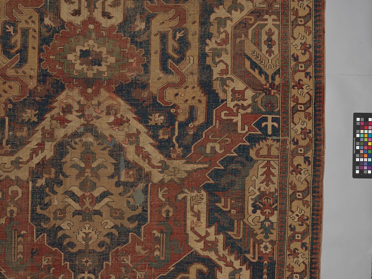 Dragon Carpet, Wool (warp, weft, pile); symmetrically knotted pile