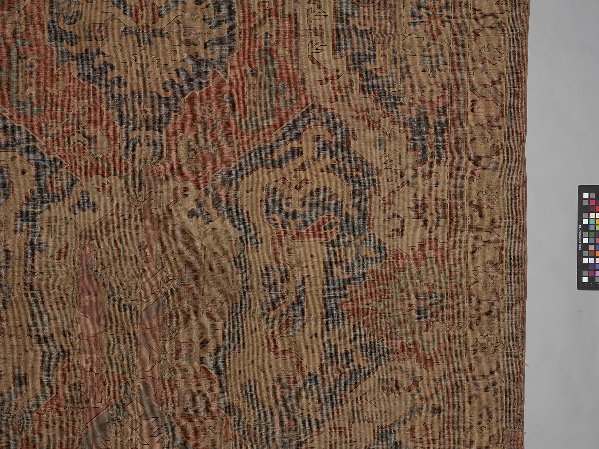 Dragon Carpet, Wool (warp, weft, pile); symmetrically knotted pile