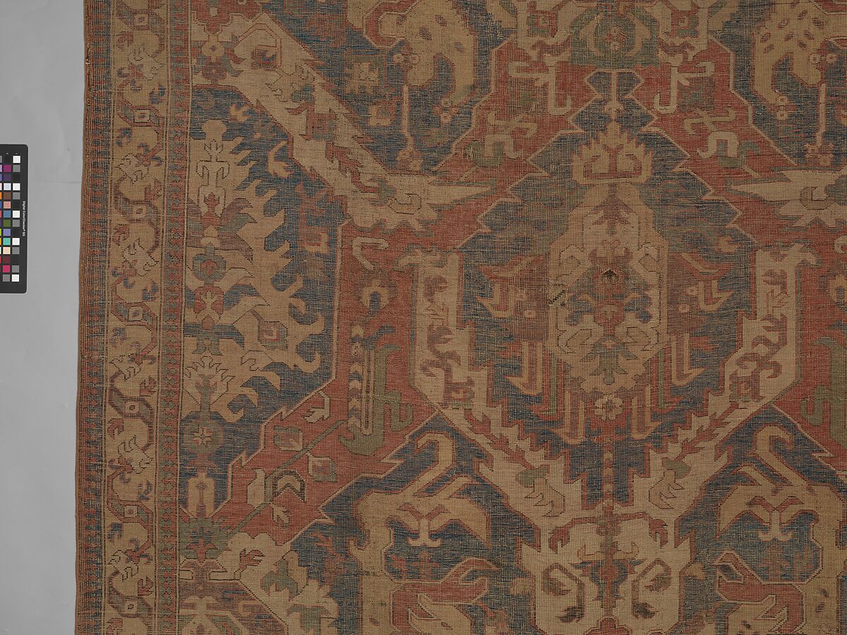 Dragon Carpet, Wool (warp, weft, pile); symmetrically knotted pile