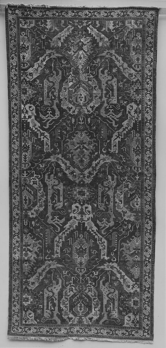 Dragon Carpet, Wool (warp, weft, pile); symmetrically knotted pile