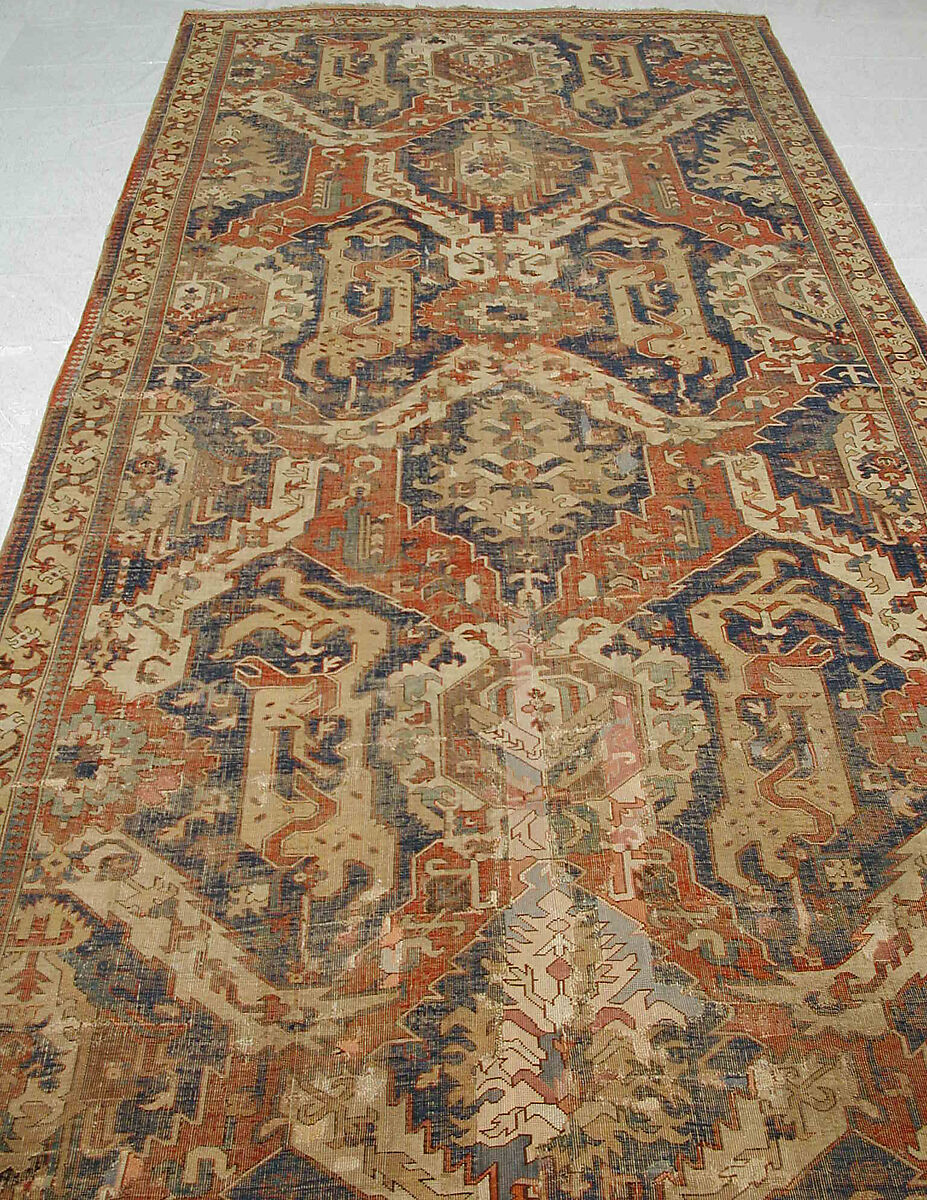 Dragon Carpet, Wool (warp, weft, pile); symmetrically knotted pile