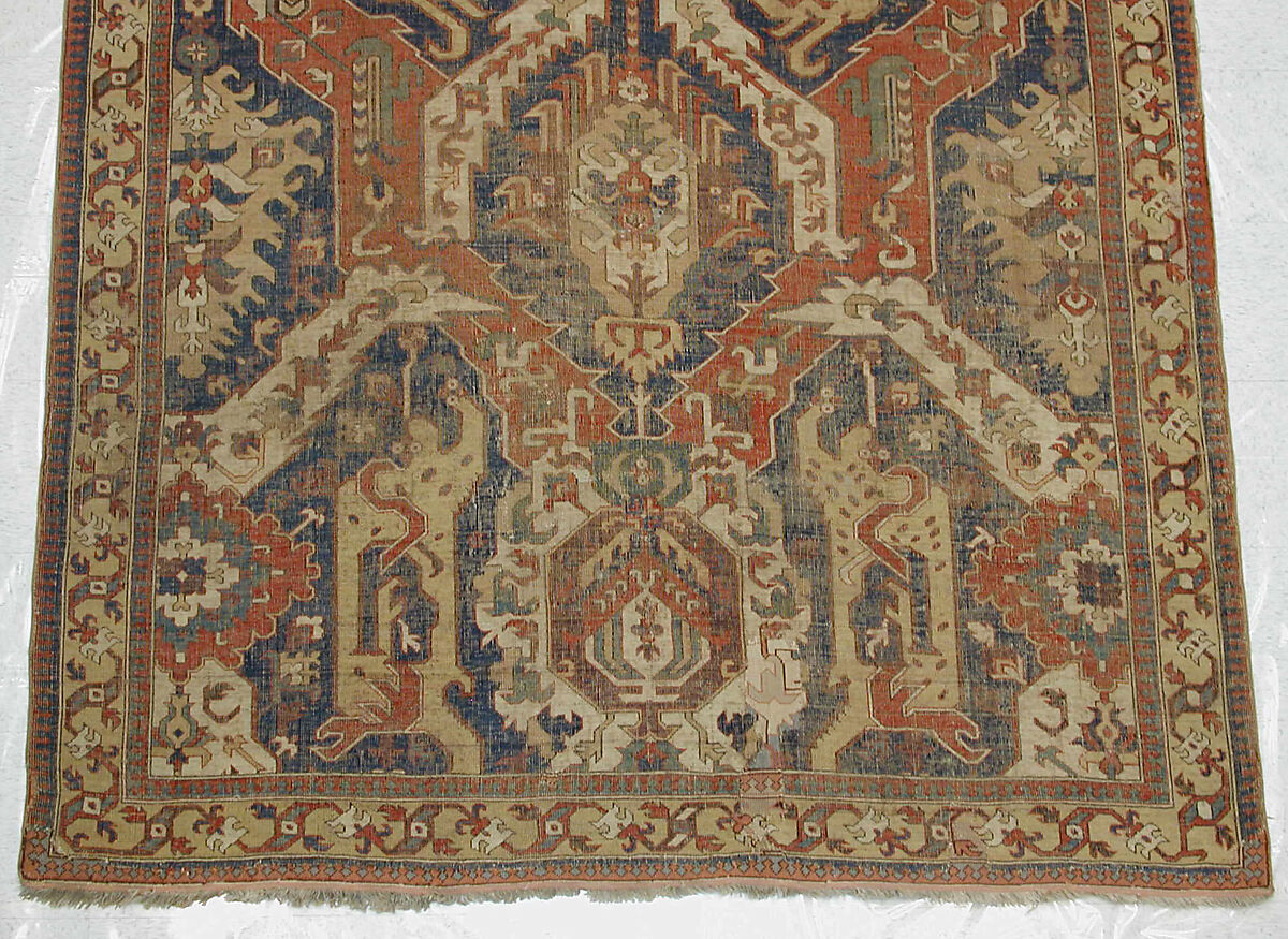 Dragon Carpet, Wool (warp, weft, pile); symmetrically knotted pile