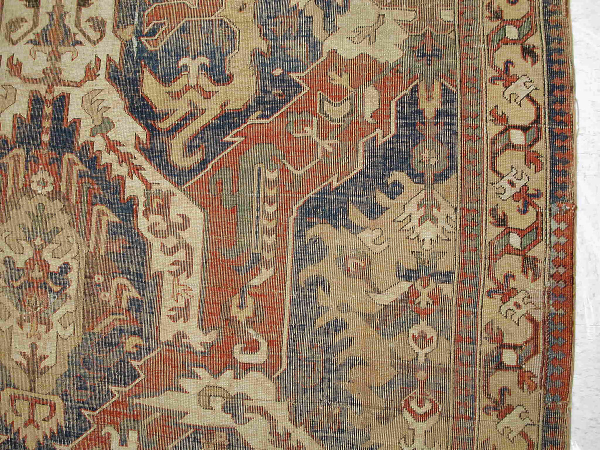 Dragon Carpet, Wool (warp, weft, pile); symmetrically knotted pile