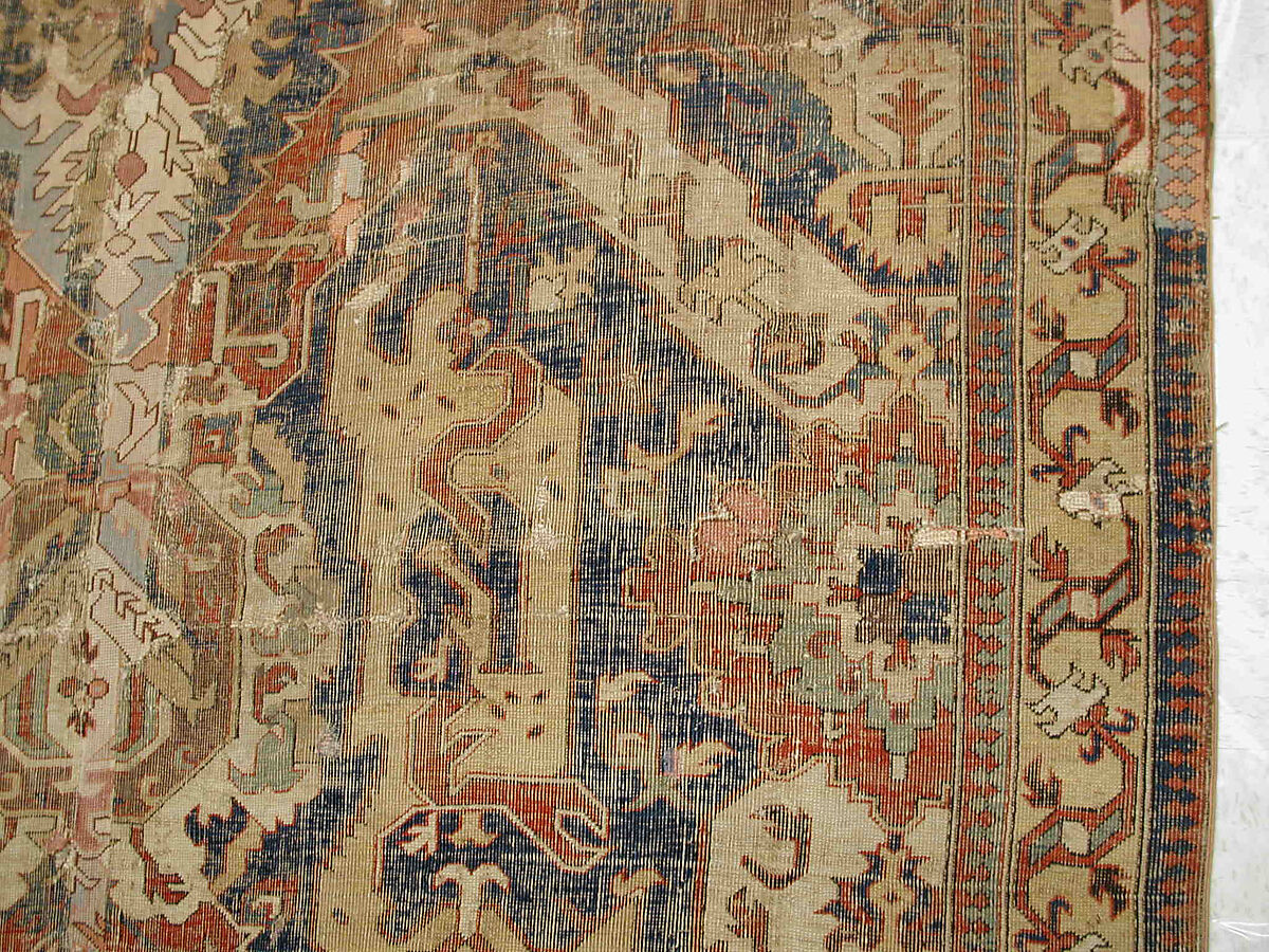 Dragon Carpet, Wool (warp, weft, pile); symmetrically knotted pile
