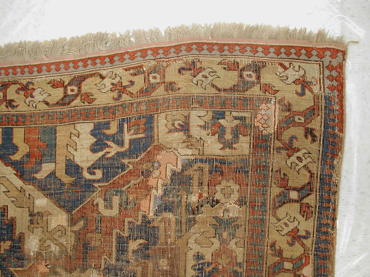 Dragon Carpet, Wool (warp, weft, pile); symmetrically knotted pile