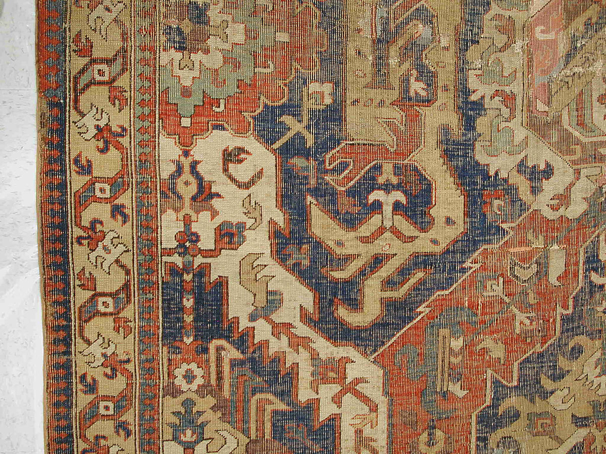 Dragon Carpet, Wool (warp, weft, pile); symmetrically knotted pile