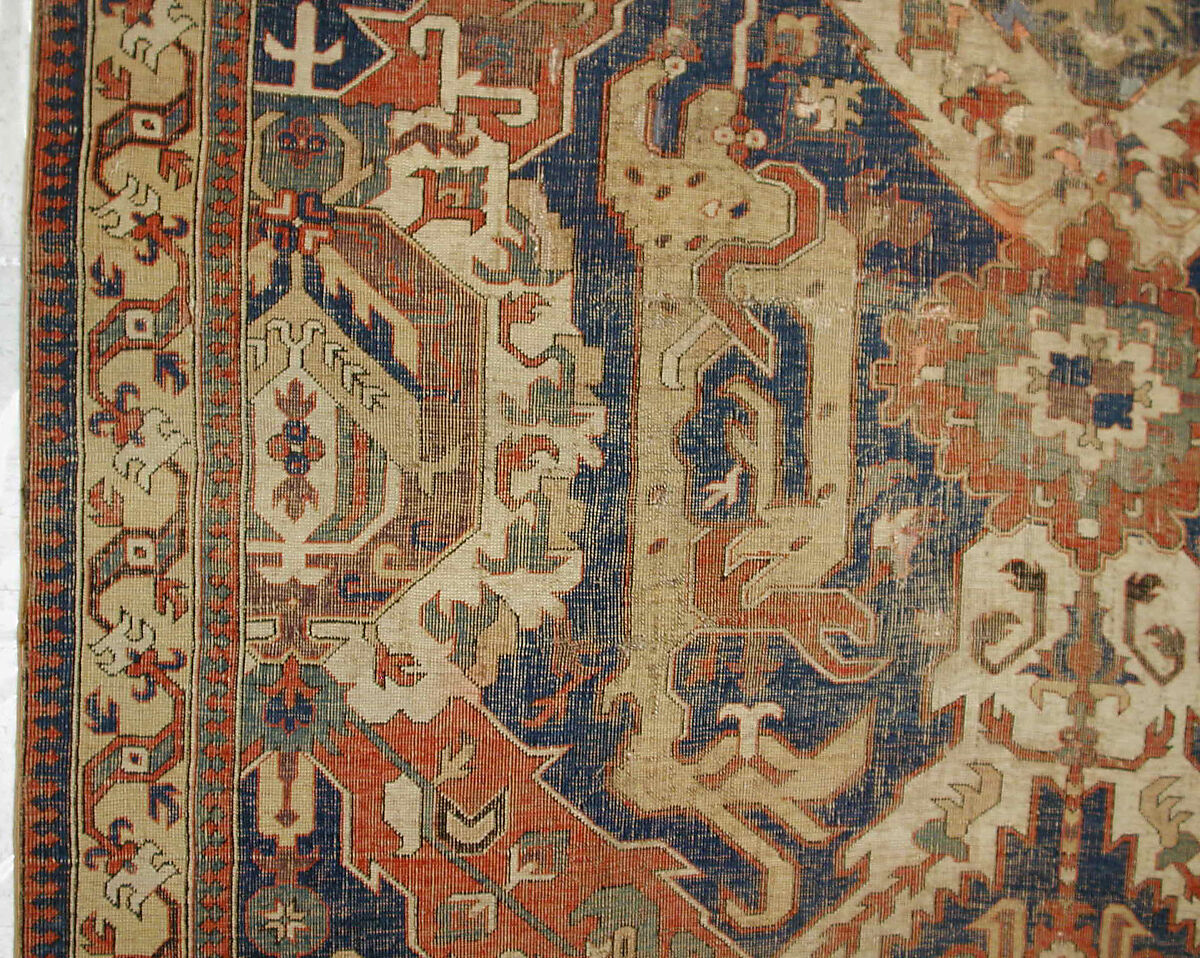 Dragon Carpet, Wool (warp, weft, pile); symmetrically knotted pile