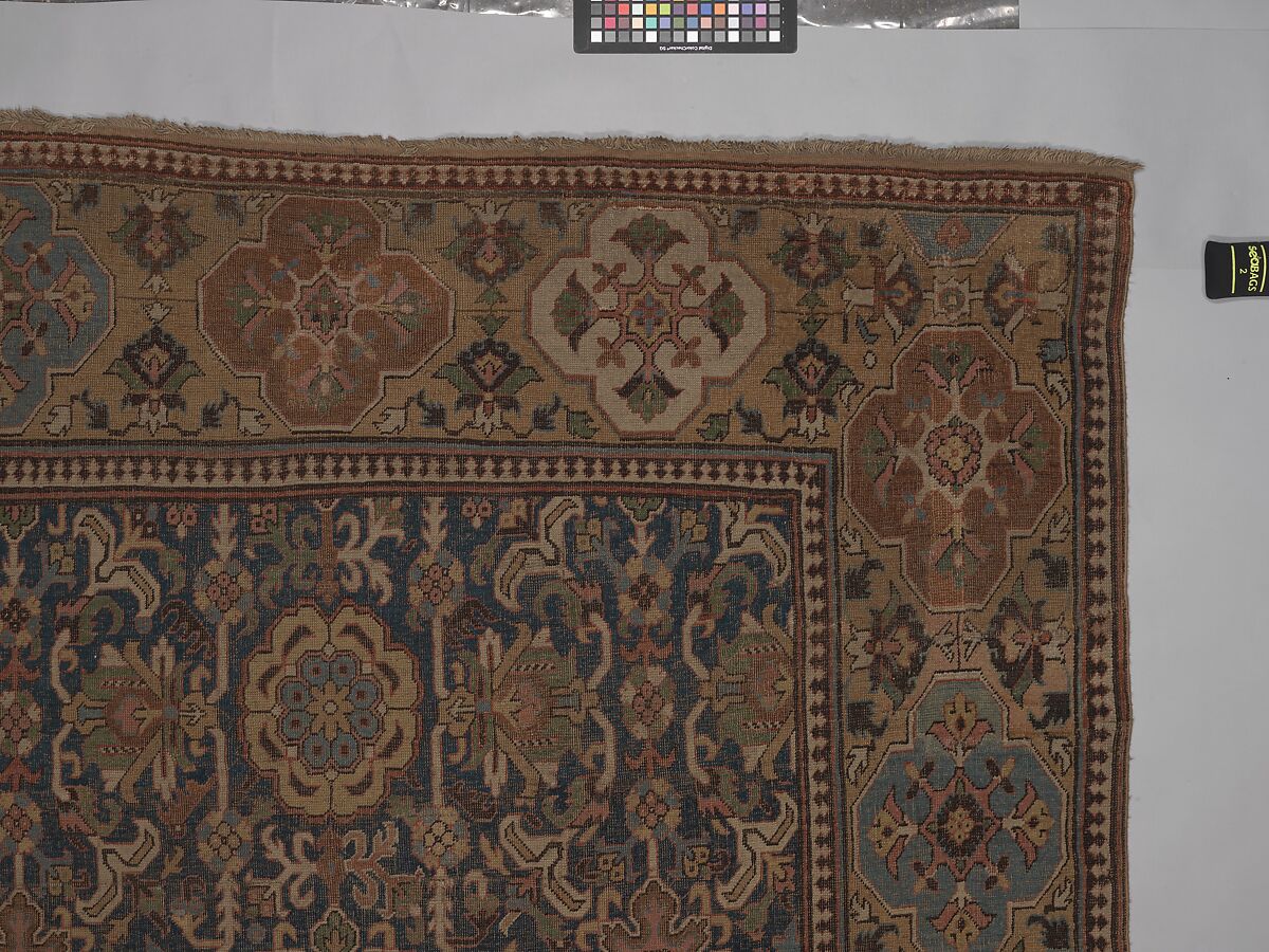 Harshang Carpet, Wool; symmetrically knotted pile