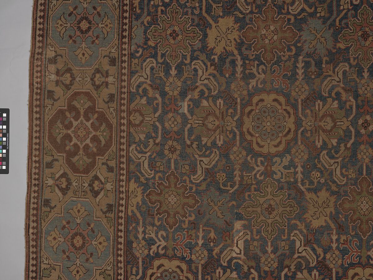 Harshang Carpet, Wool; symmetrically knotted pile