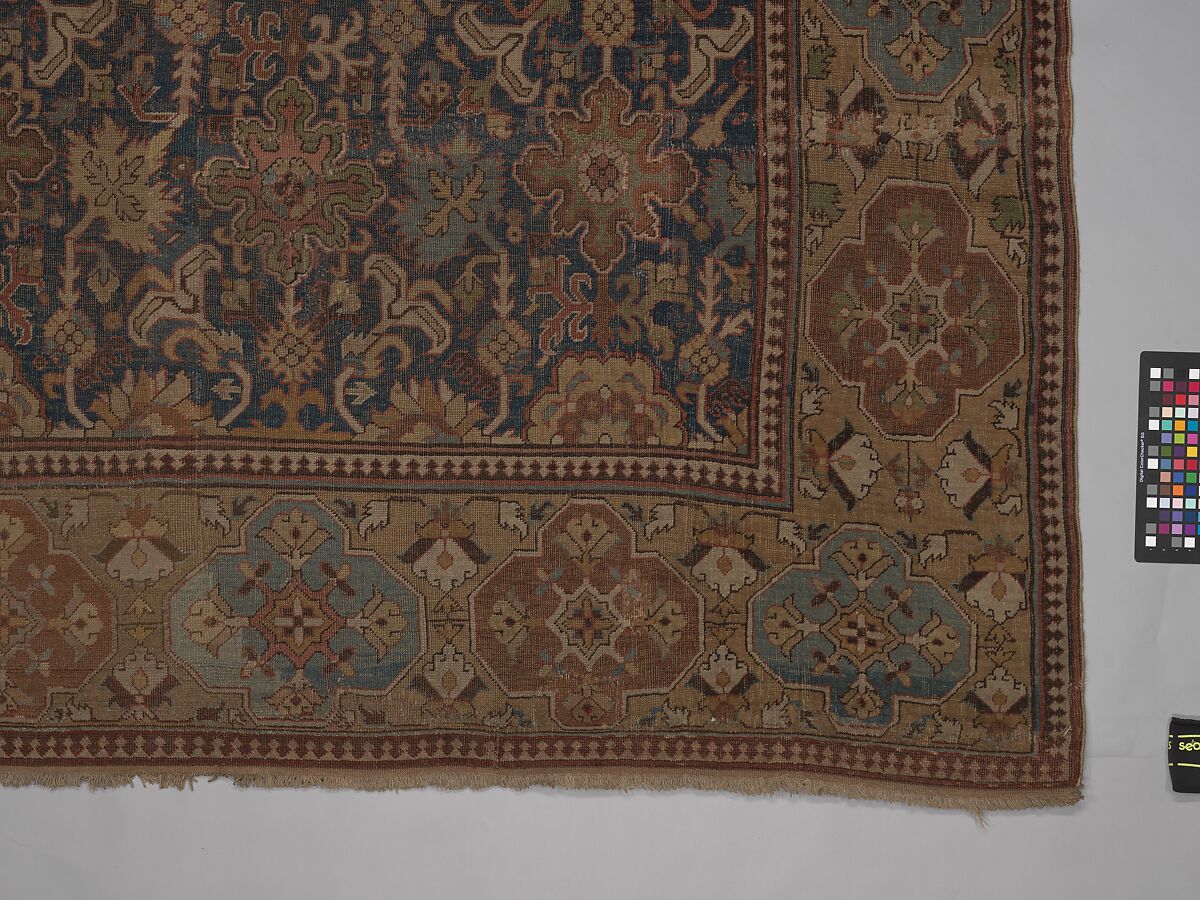 Harshang Carpet, Wool; symmetrically knotted pile
