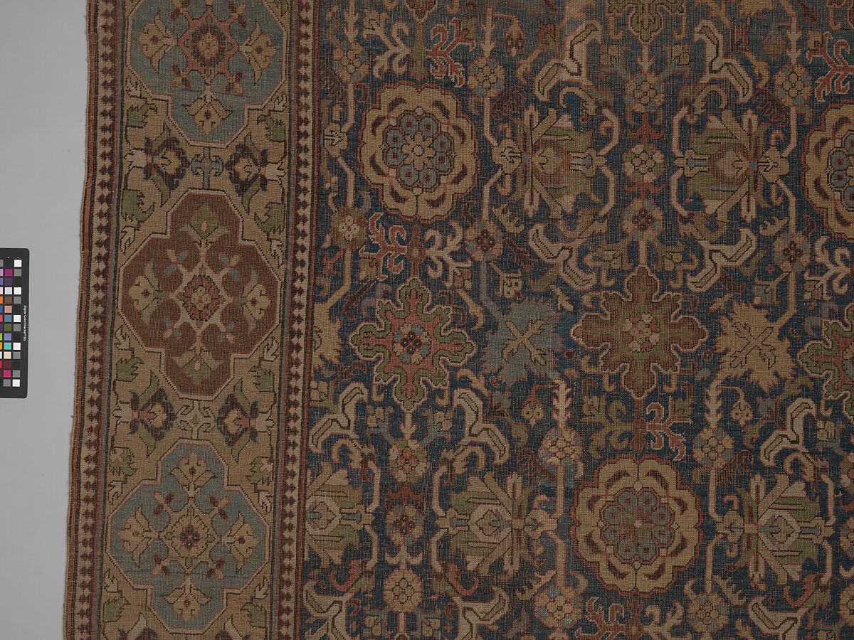 Harshang Carpet, Wool; symmetrically knotted pile