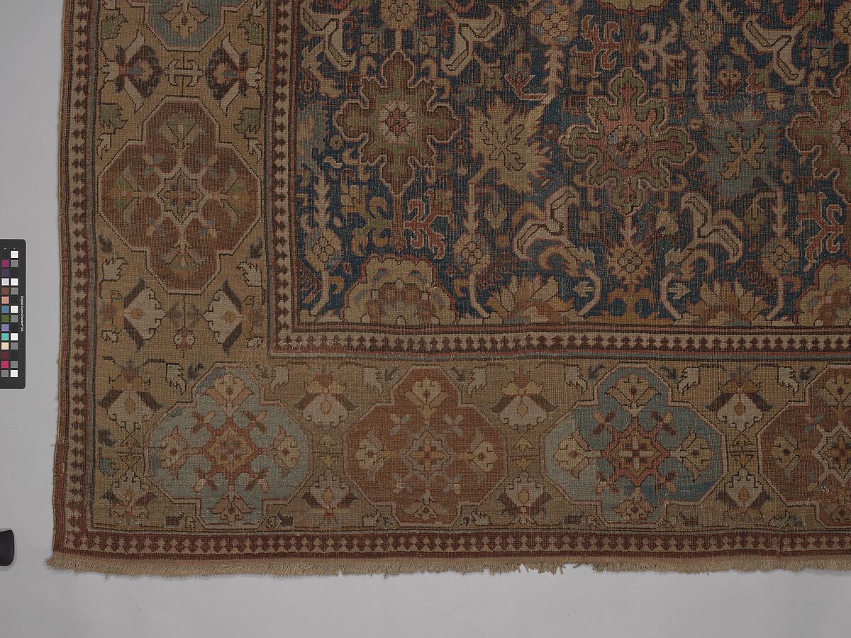 Harshang Carpet, Wool; symmetrically knotted pile