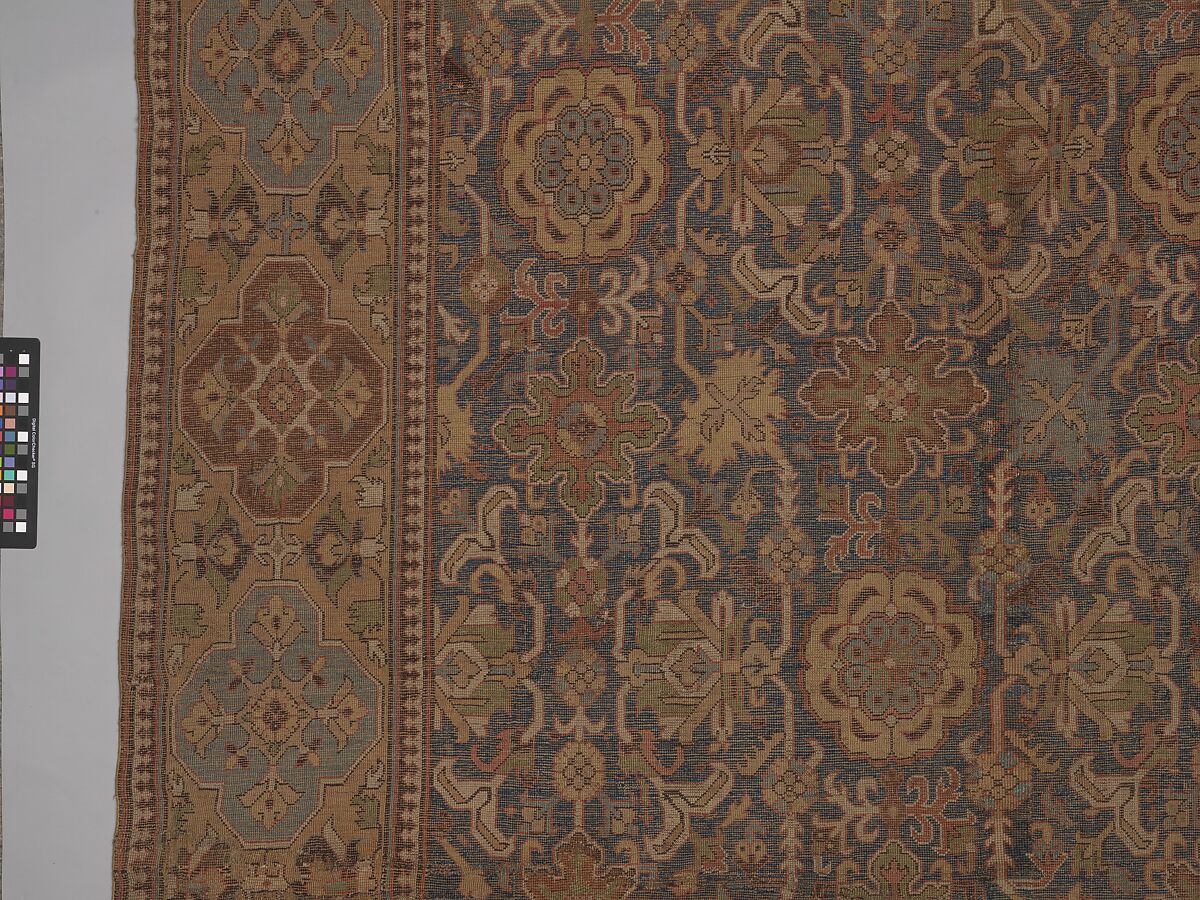 Harshang Carpet, Wool; symmetrically knotted pile