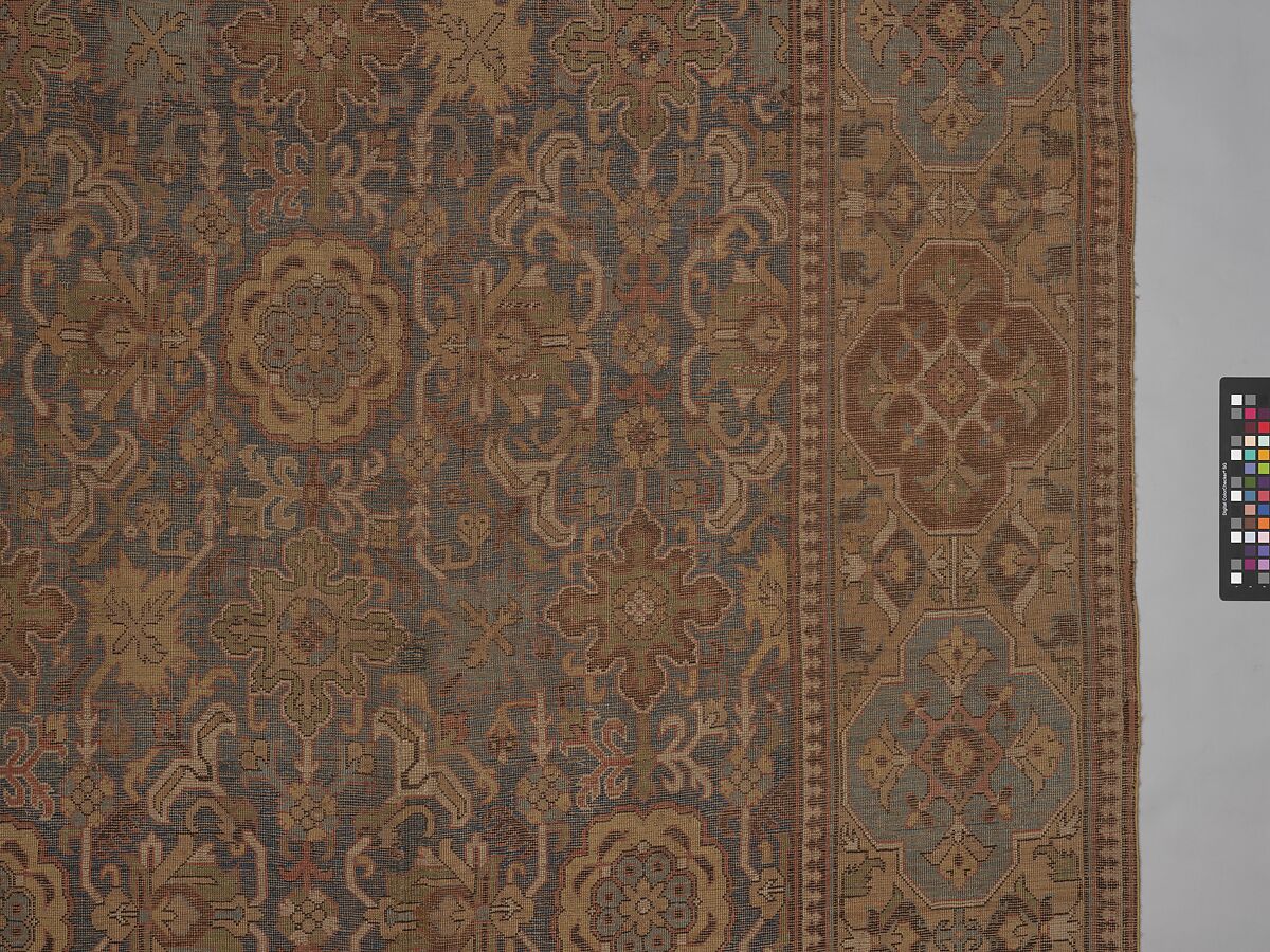 Harshang Carpet, Wool; symmetrically knotted pile