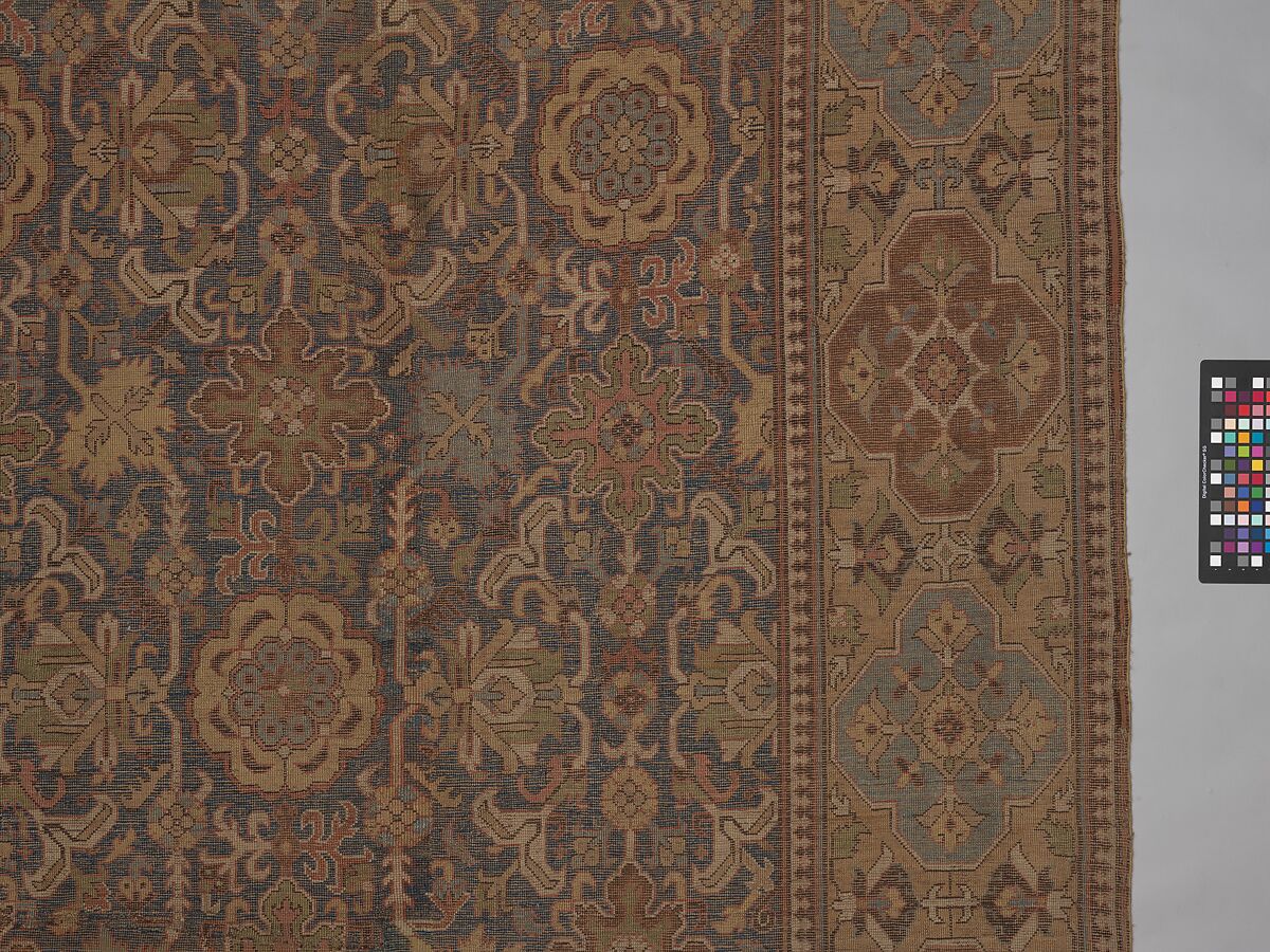 Harshang Carpet, Wool; symmetrically knotted pile