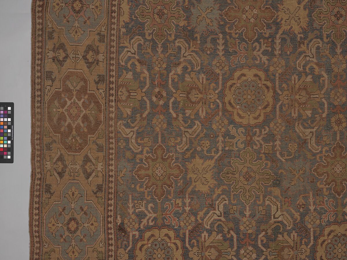 Harshang Carpet, Wool; symmetrically knotted pile