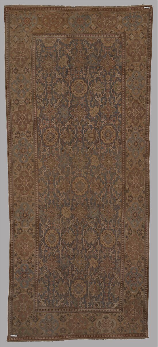 Harshang Carpet, Wool; symmetrically knotted pile