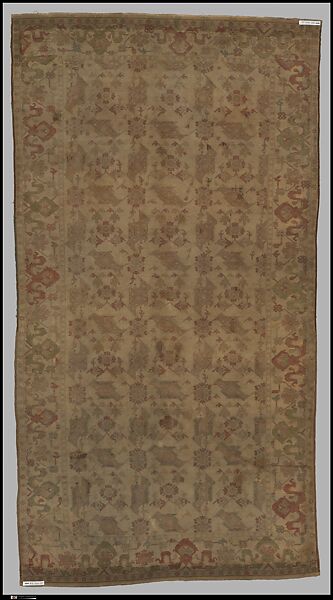 Bird carpet, Wool (warp, weft and pile); symmetrically knotted pile