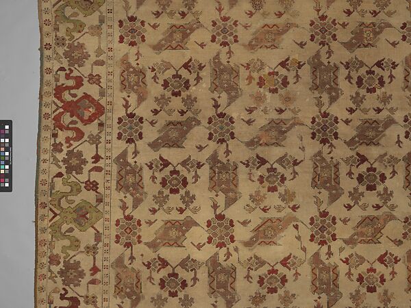 Bird carpet, Wool (warp, weft and pile); symmetrically knotted pile