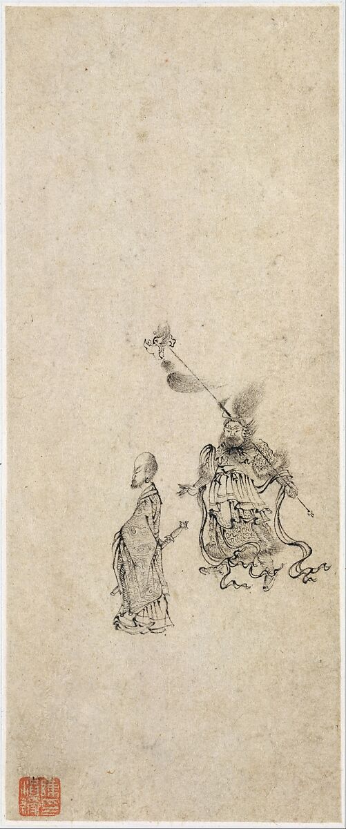 Landscapes, Figures, and Flowers, Chen Hongshou (Chinese, 1598/99–1652), Album of twelve leaves; ink and color on paper, China