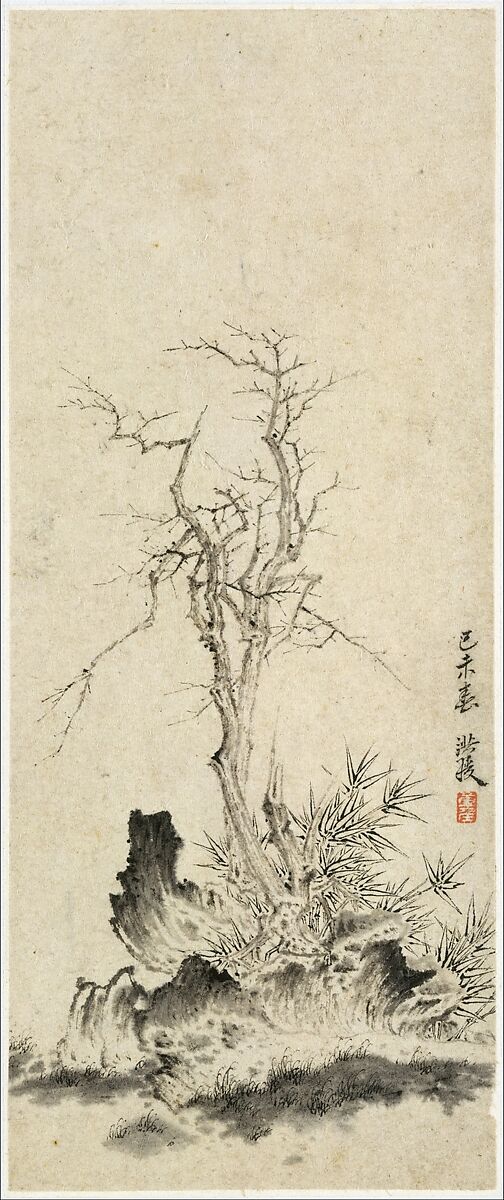 Landscapes, Figures, and Flowers, Chen Hongshou (Chinese, 1598/99–1652), Album of twelve leaves; ink and color on paper, China