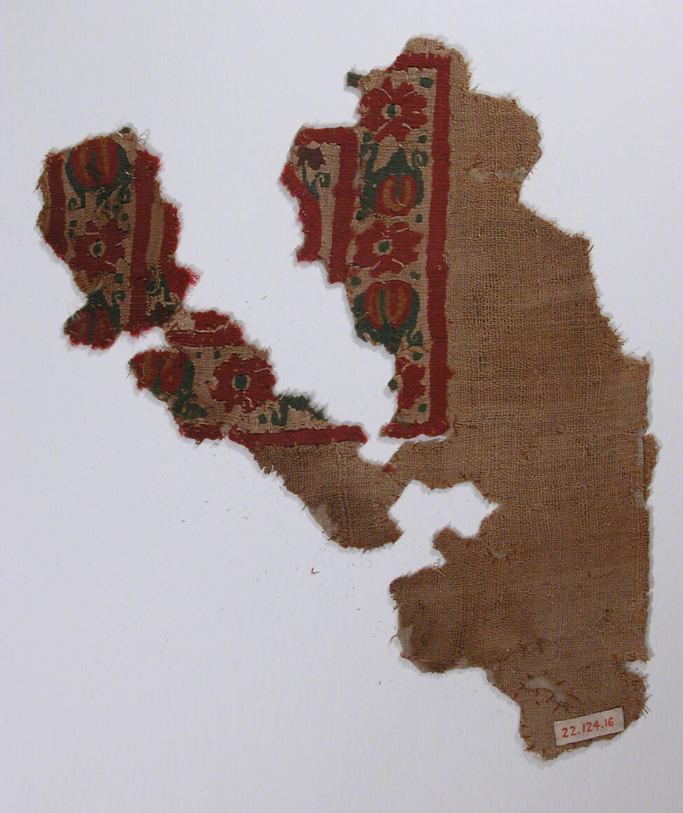 Textile Fragment, Linen, wool 